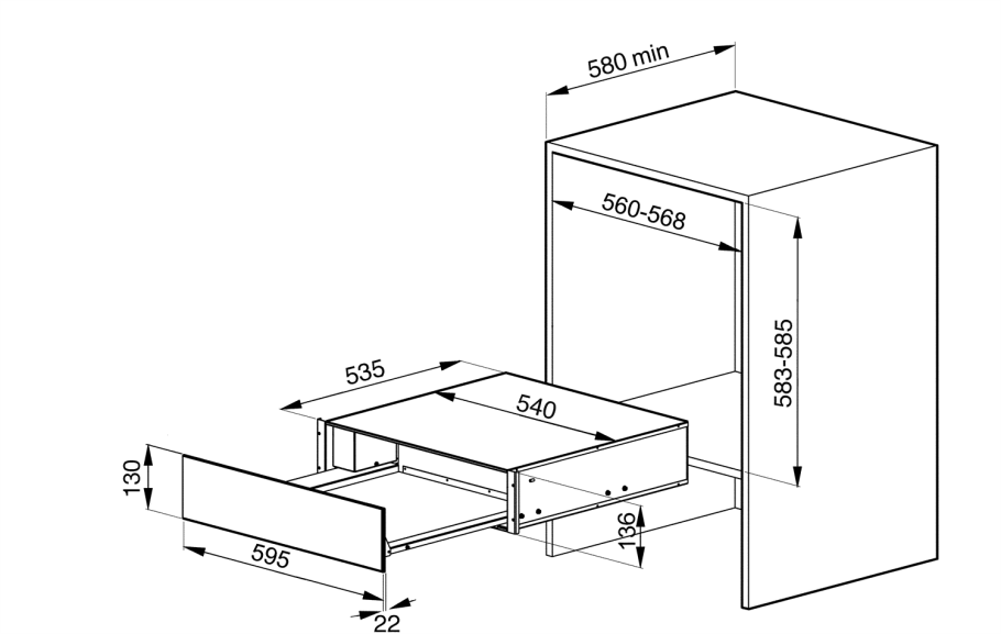 Выдвижная доска для кухни