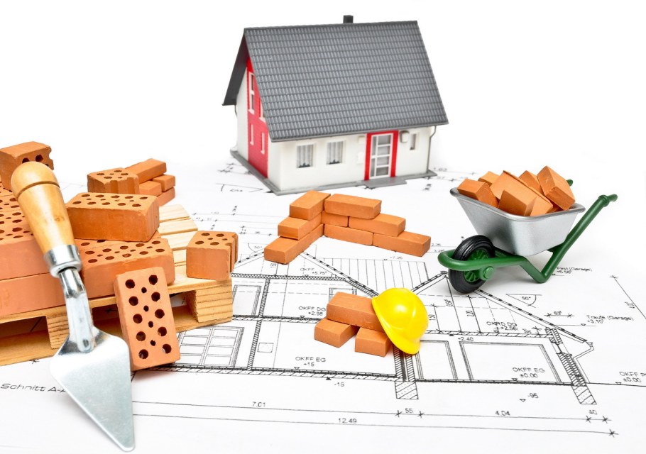 Дом на белом фоне