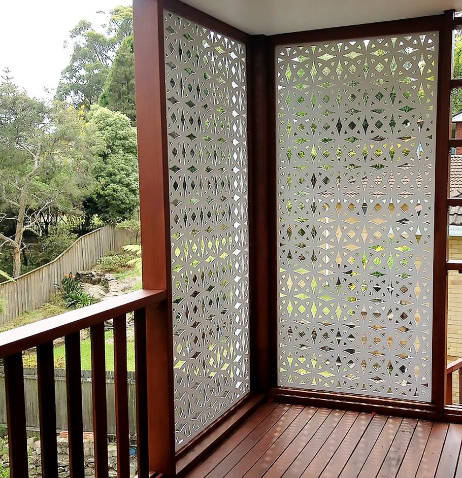 Декоративные перегородки в саду