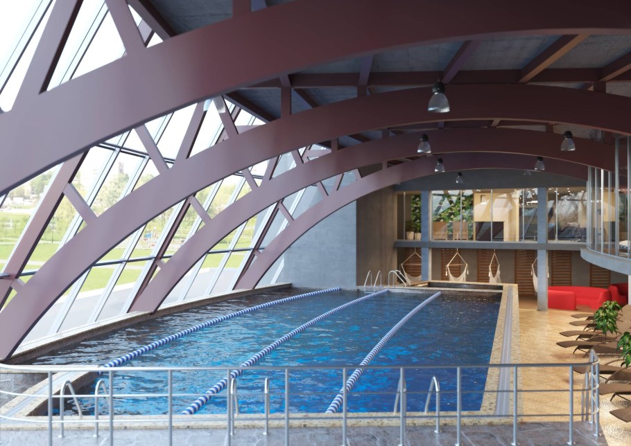 Бассейн под открытым небом Калтан