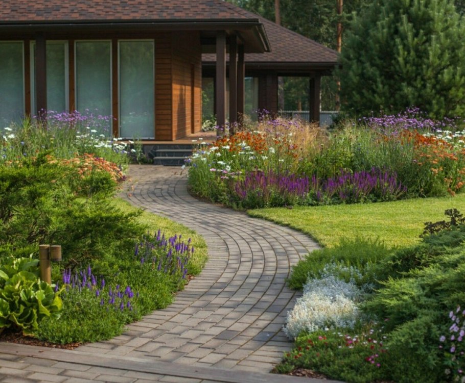 Палисадник в стиле Кантри