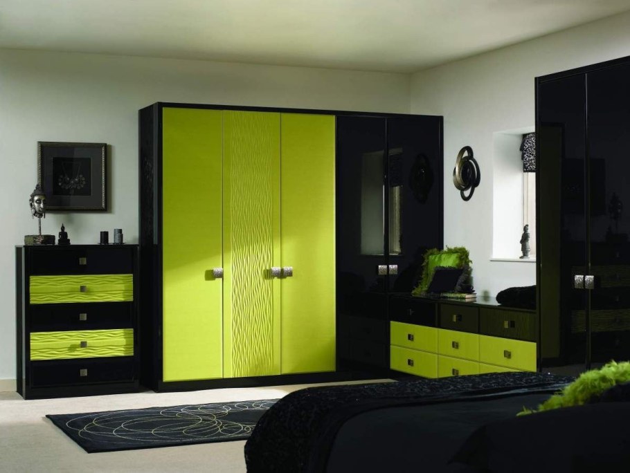 Салатовый кухонный гарнитур