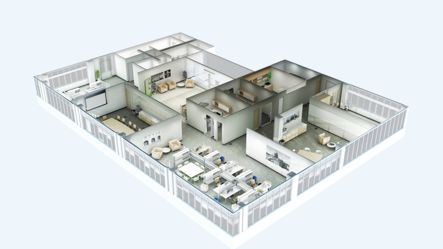 Вестибюль в общественном здании чертёж