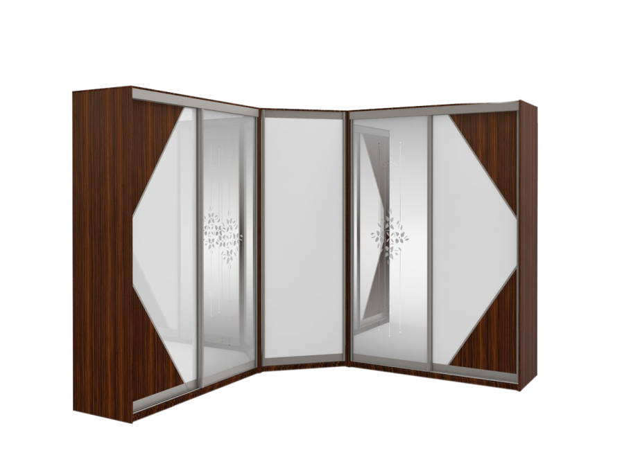 Угловые гардеробные шкафы-купе