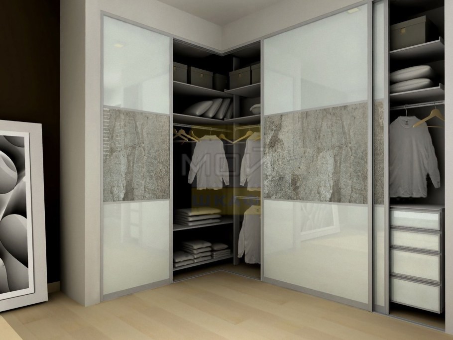 Угловые гардеробные комнаты