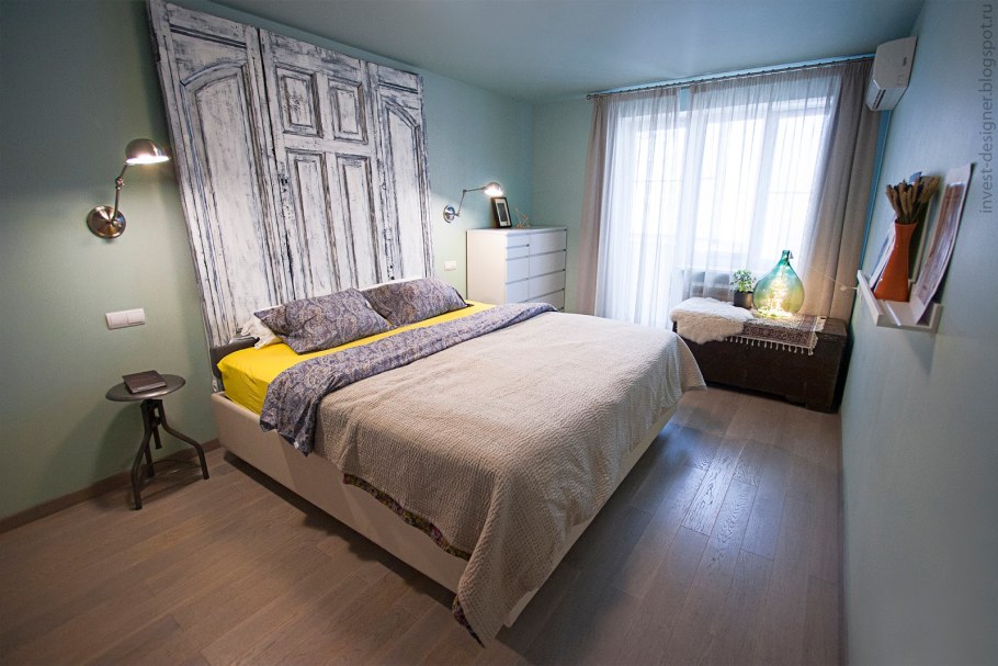 Гостиная до и после