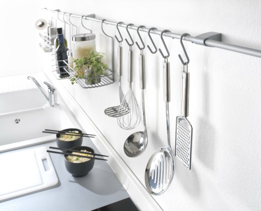 Рейлинг держатель для столовых приборов хром с545 с