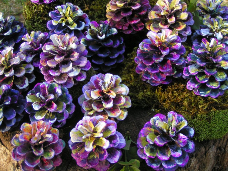 Букет из шишек для детского сада