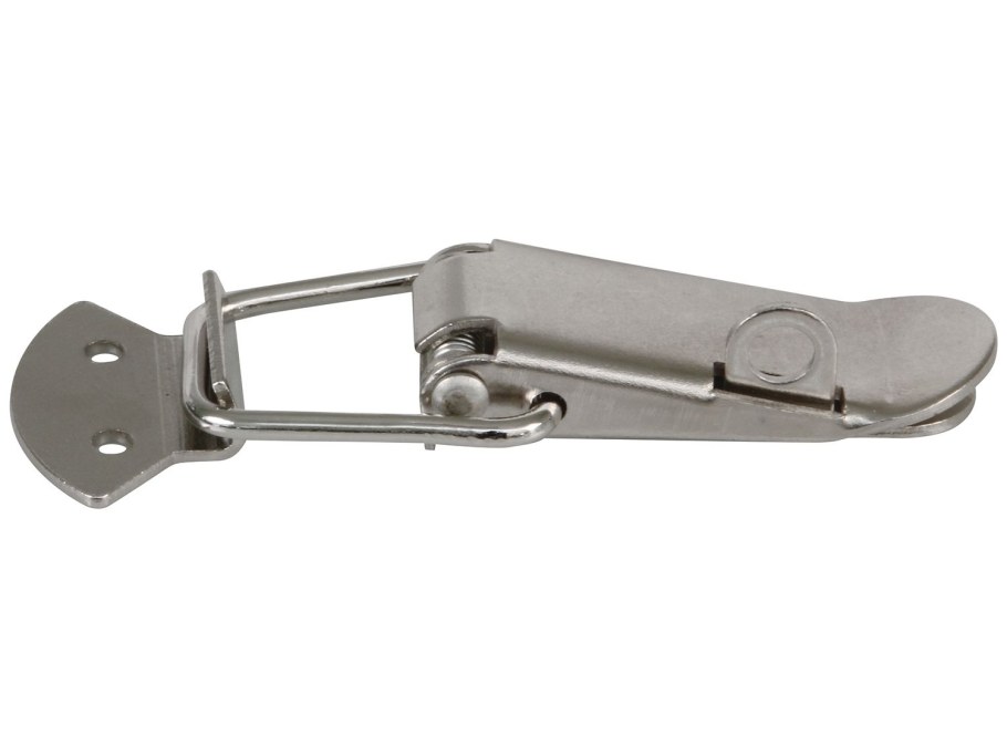 Защелка чемоданная с пружиной под замок, 106, 57 мм, никель