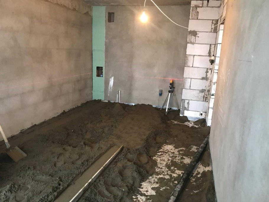 Стяжка пола в новостройке