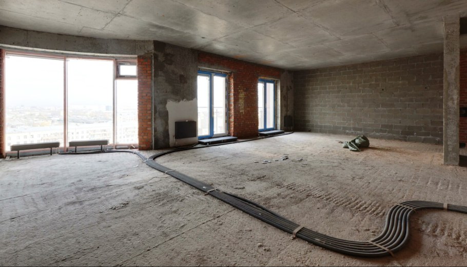 Ровный бетонный пол