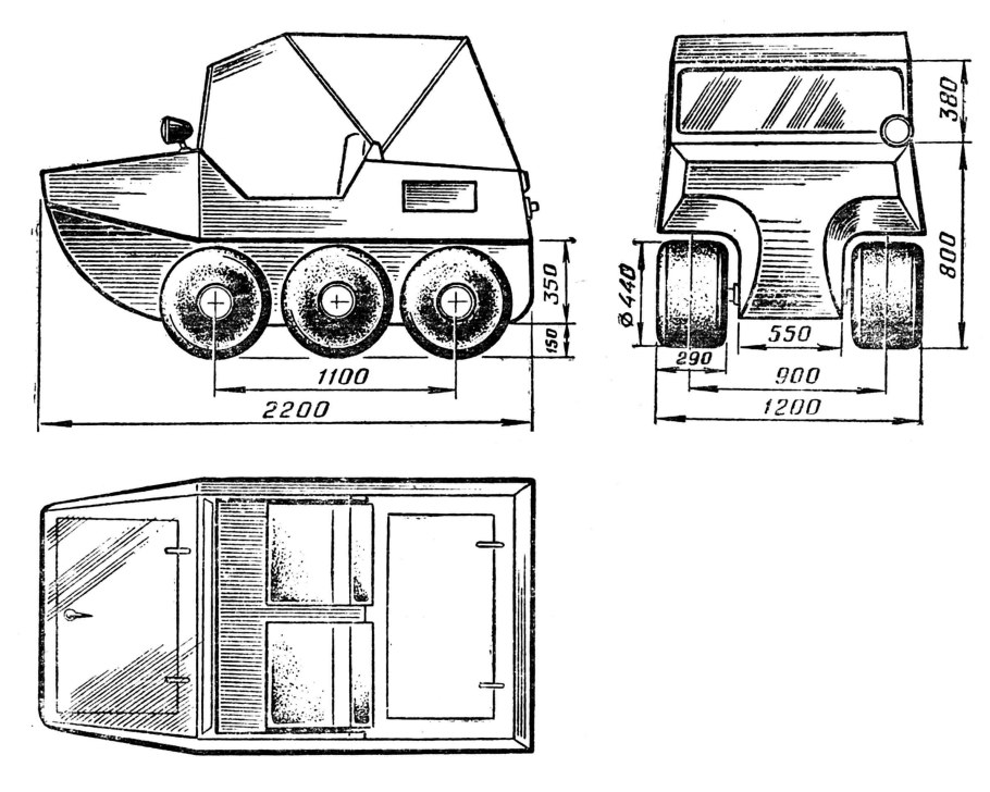 Вездеход переломка чертежи