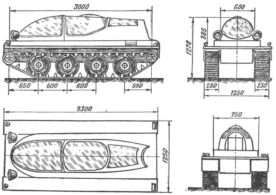 Вездеход переломка 4х4 чертеж