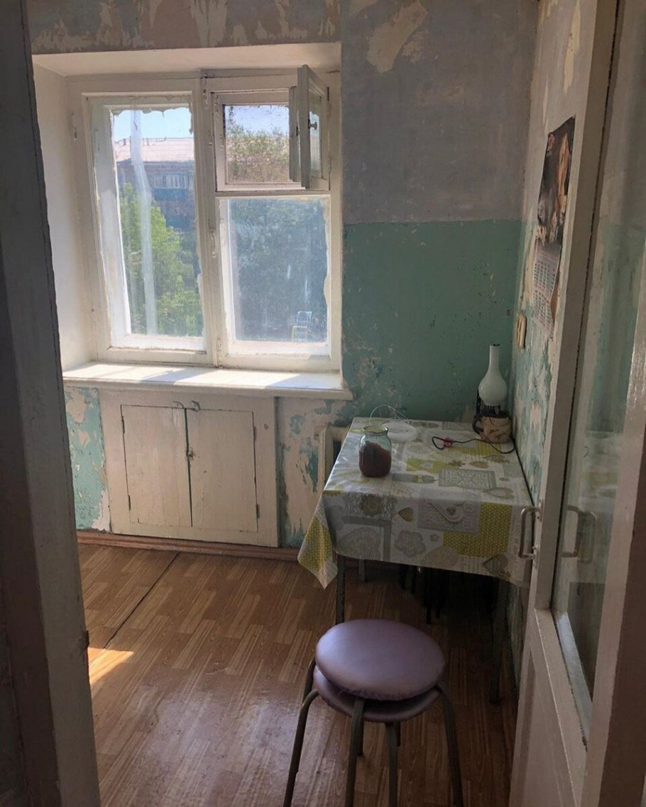 Кухня в хрущевке без ремонта