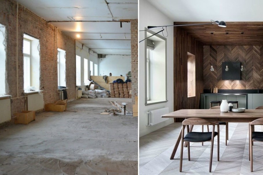 Ремонт квартир до и после