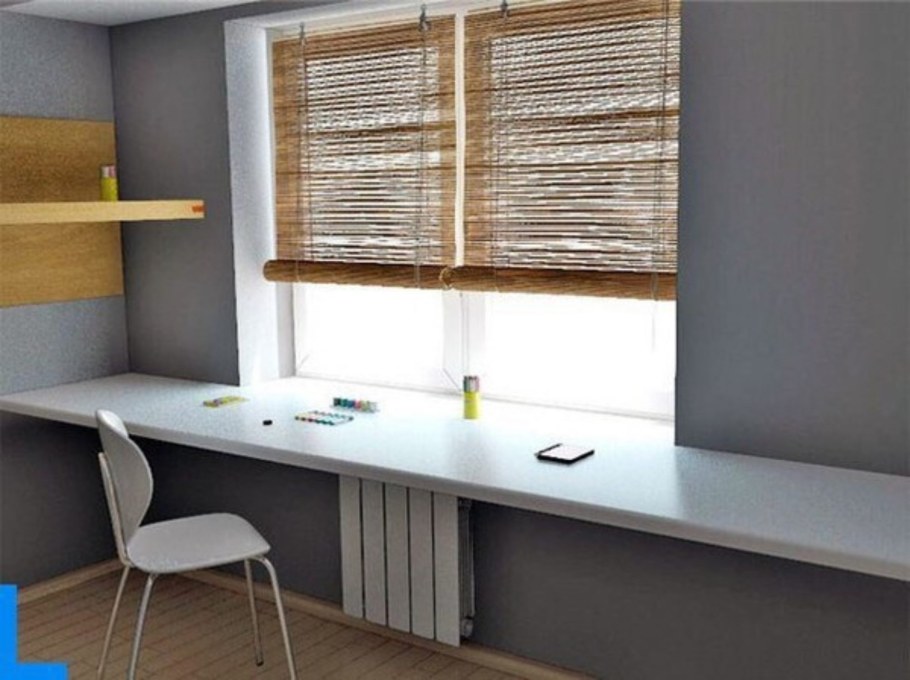 Столешница под окном на кухне