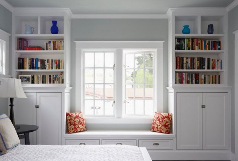 Шкаф вокруг окна икеа