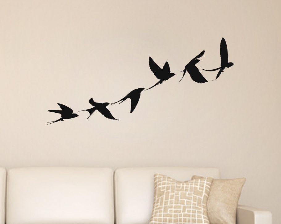 Интерьерная наклейка птицы