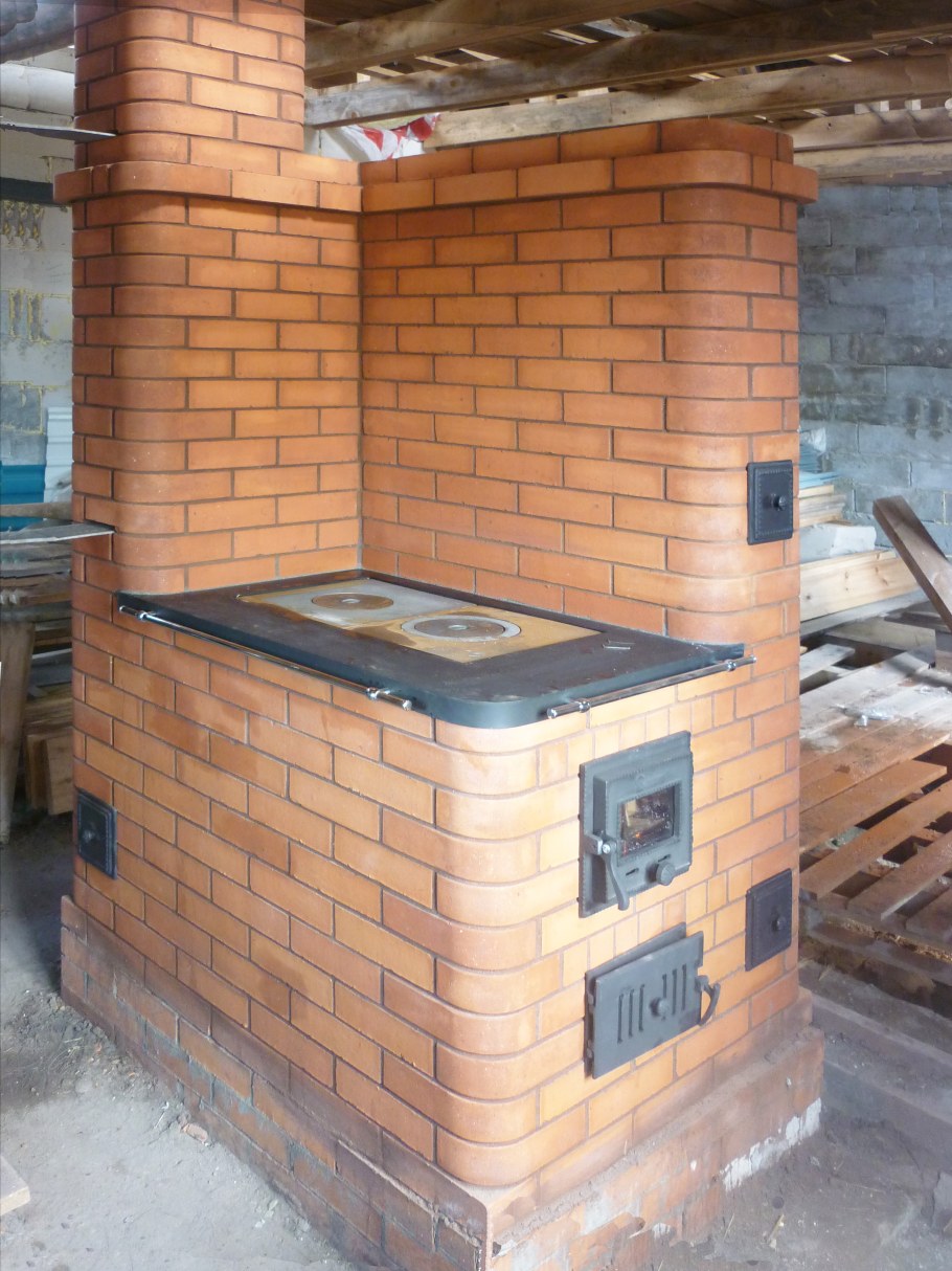 Кирпичная печь шведка отопительно-варочная