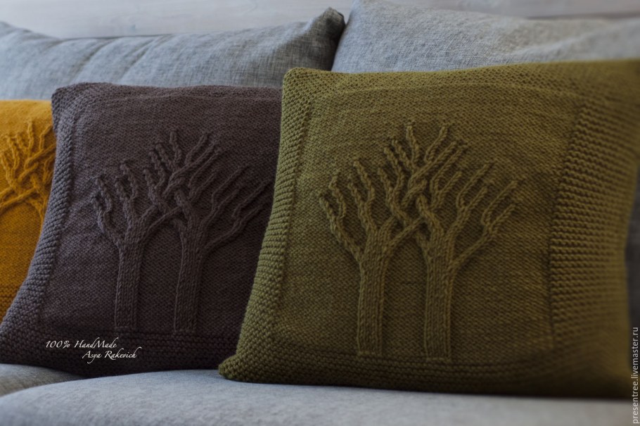 Вязаные наволочки