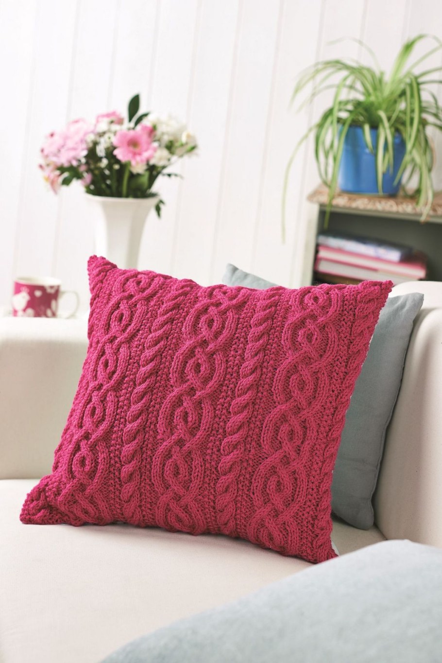 Вязаные подушки