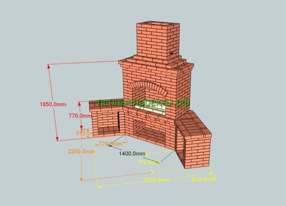 Печь рисунок