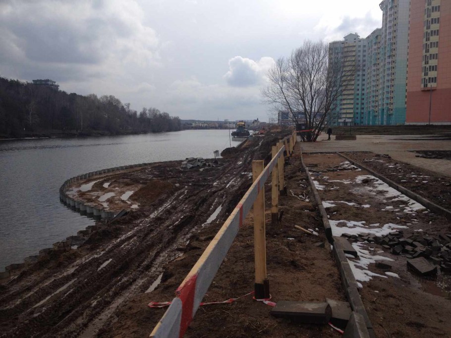 Схема благоустройства набережной Павшинская Пойма