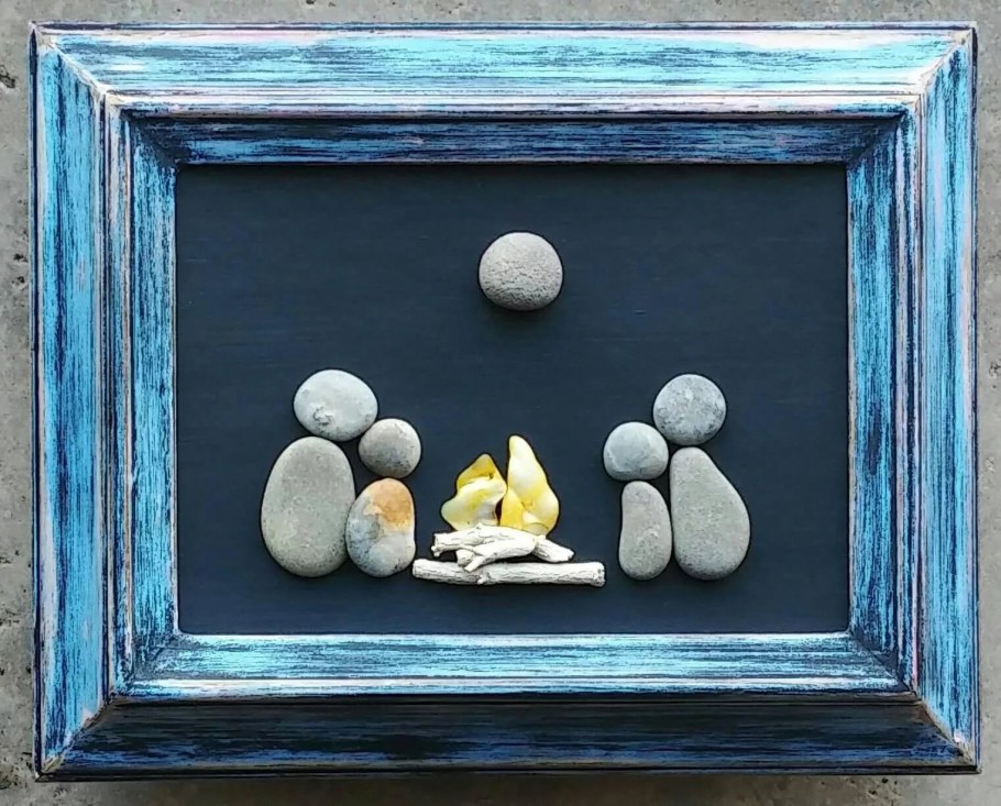 Панно из камешков