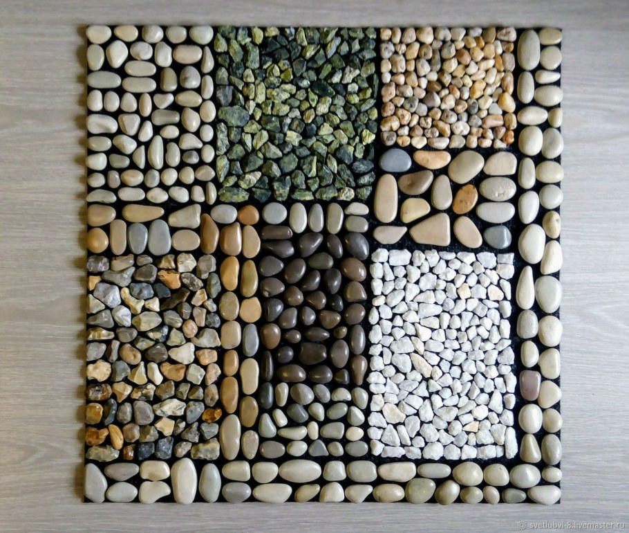 Композиции из гальки