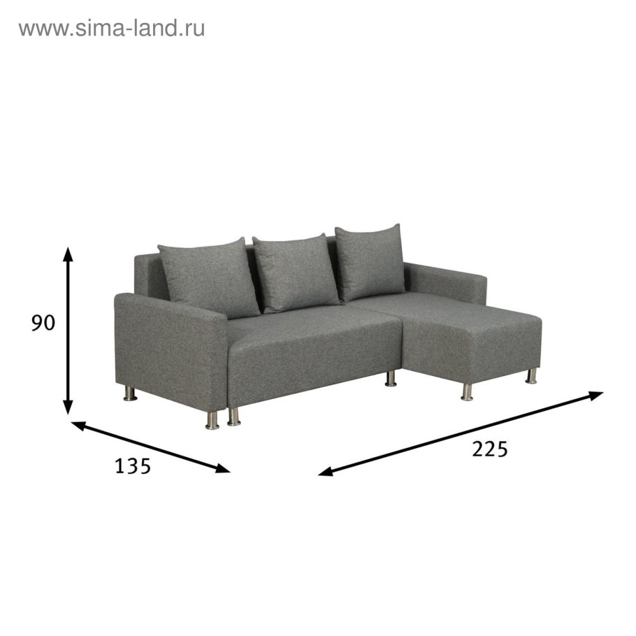 Комната с угловым диваном