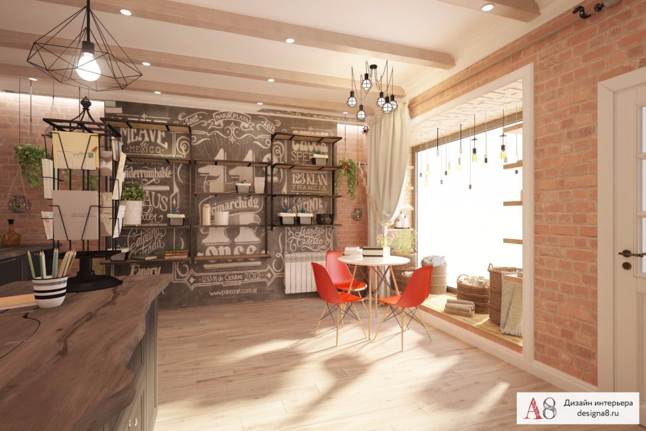 Цветочный магазин в стиле лофт