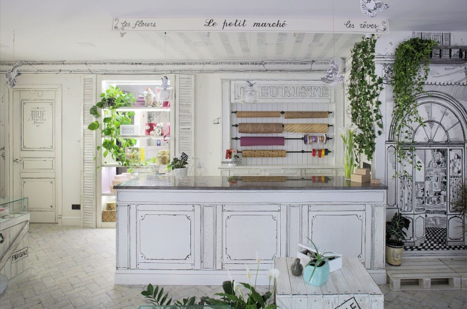 Цветочный магазин в стиле Прованс