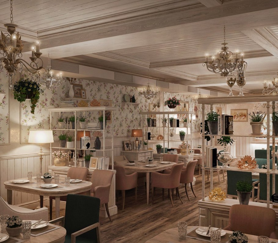 Ресторан интерьер провансальский стиль