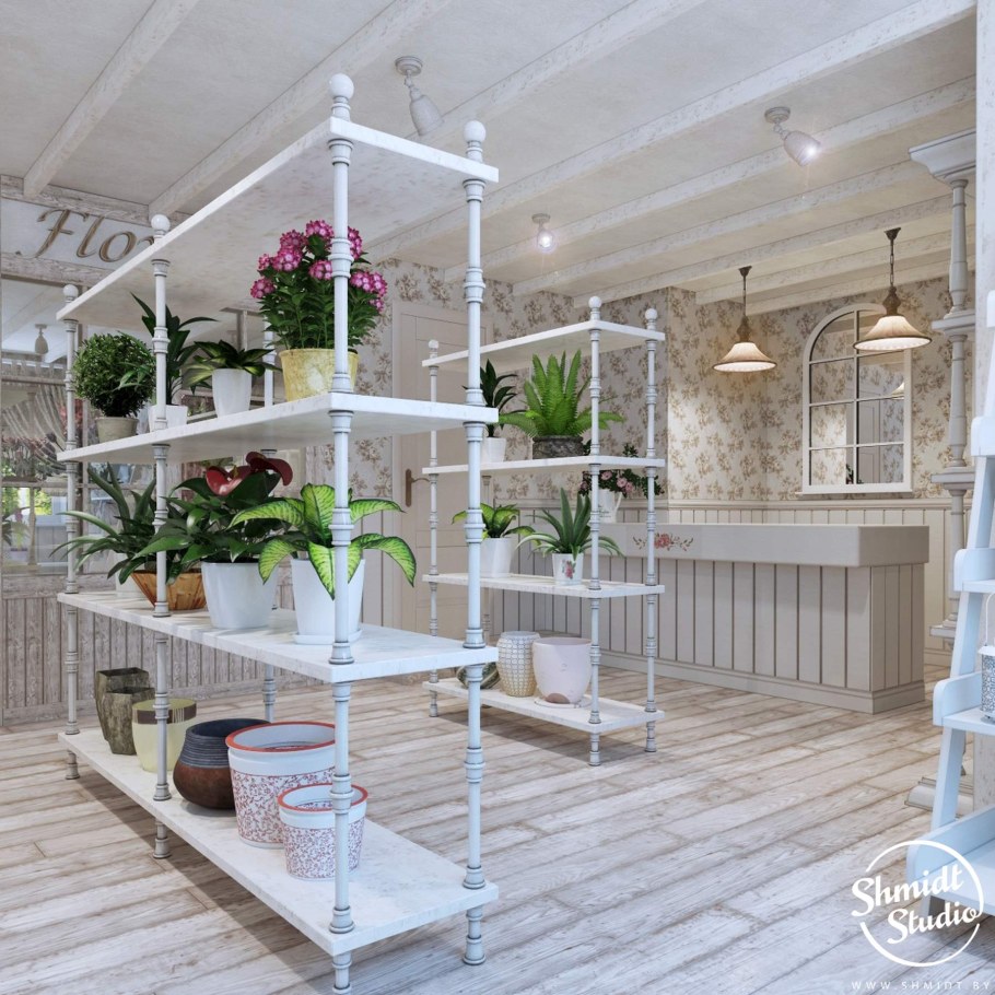 Цветочный салон в стиле Прованс