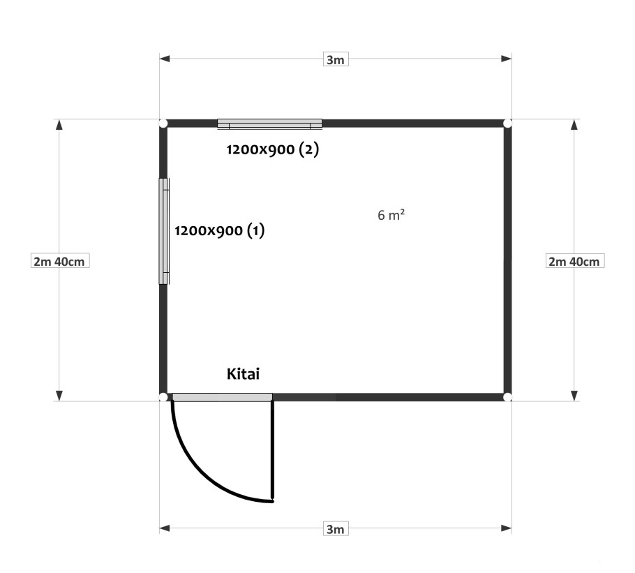 Баня 6х2.4 планировка