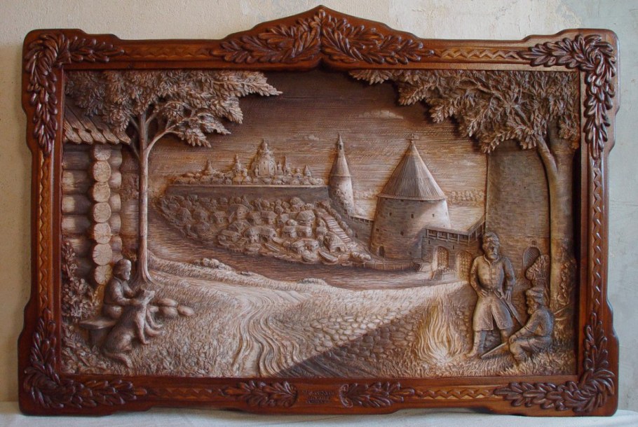 Горельефная резьба