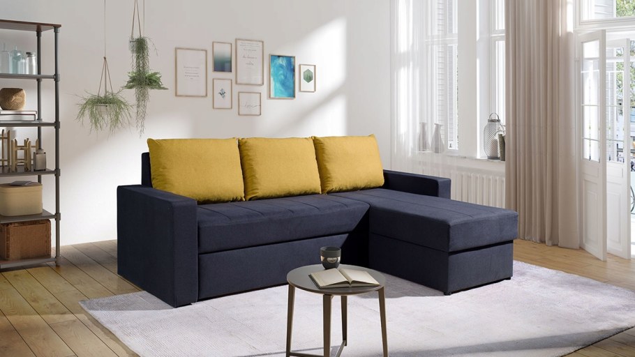 Вид простой софы дивана