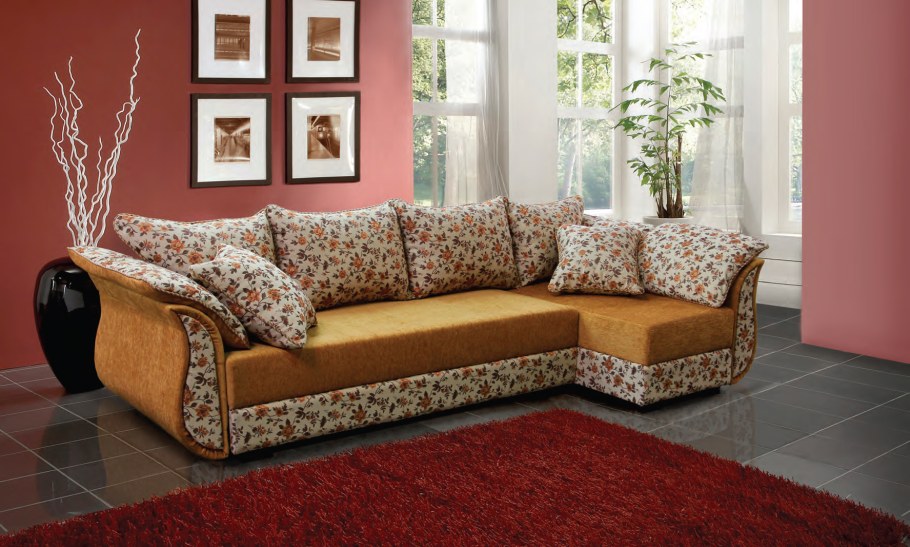 Двухместный угловой диван-кровать