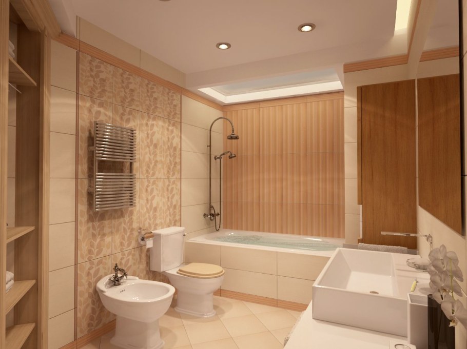 Отделка ванной комнаты и туалета