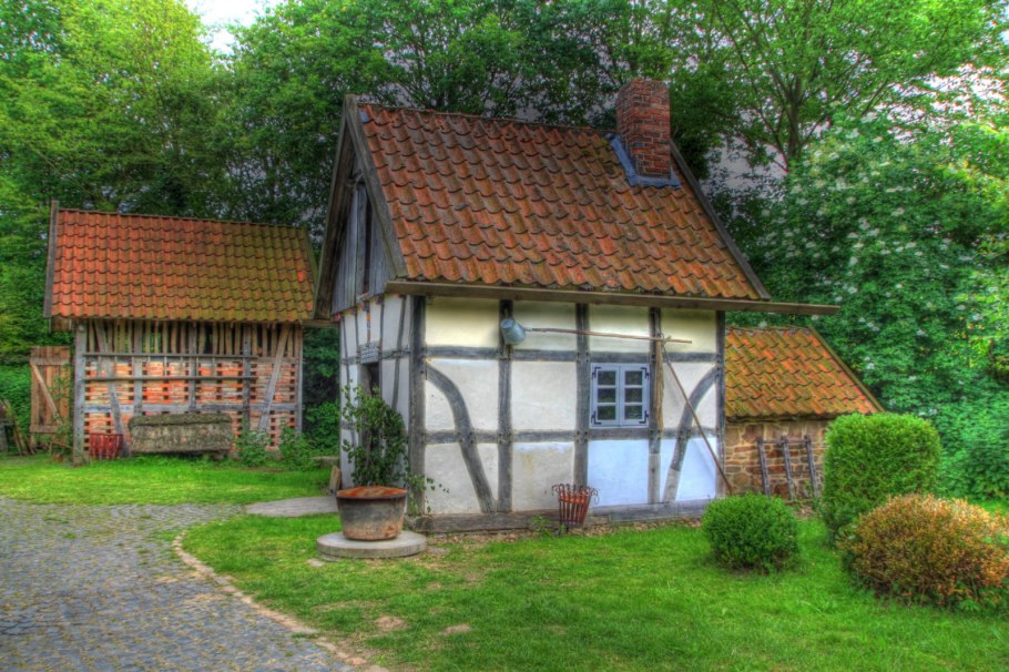 Сельский дом в Германии фахверк