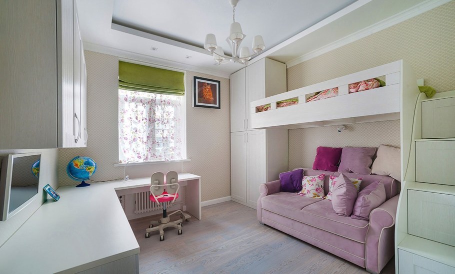 Детская с двумя диванами