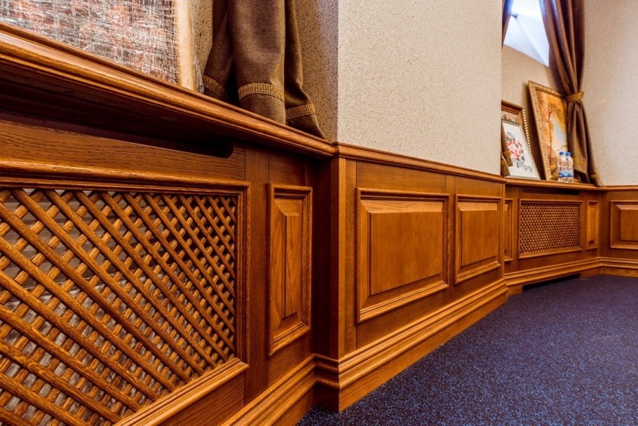 Шпонированные панели Topperfo Micro Ulme Stone Edition Acoustic Wood Panel