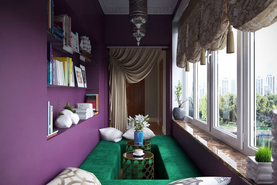 Балкон в стиле икеа