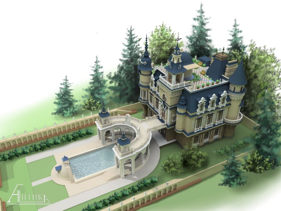 Дом замок проекты