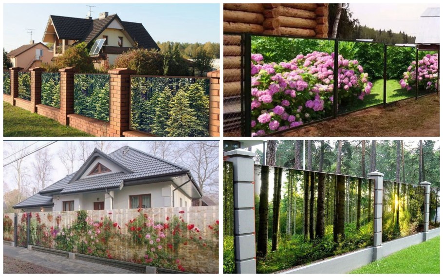 Украсить забор из рабицы