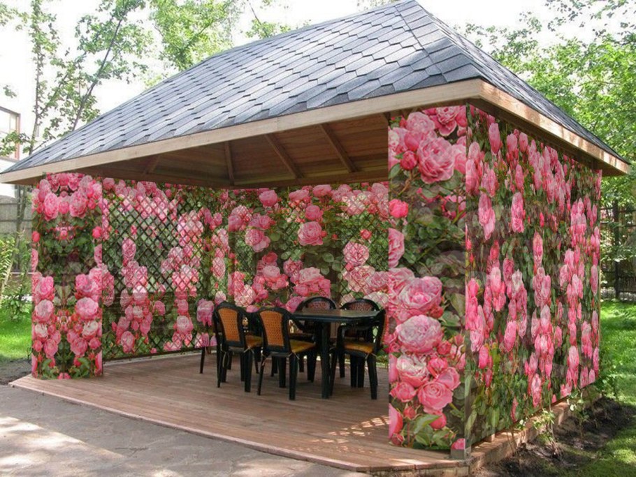 Ширма на дачном участке