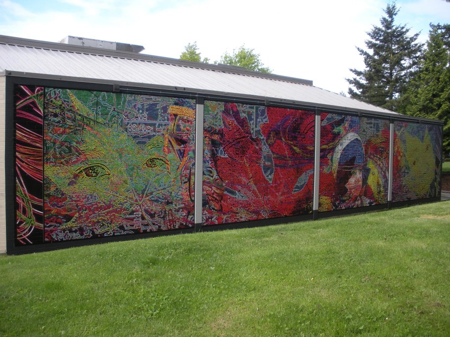 Фотосетка для декора заборов