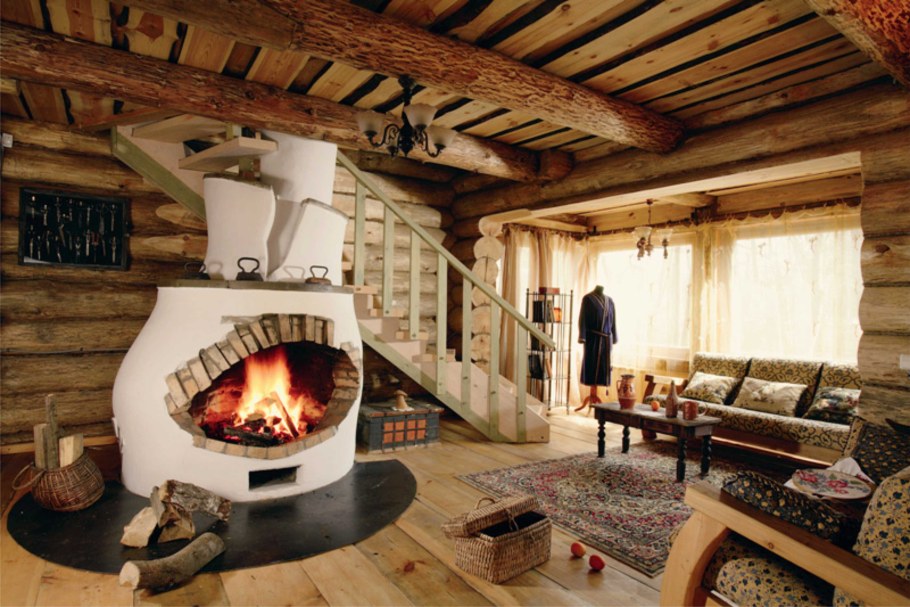 Камин для деревянного дома