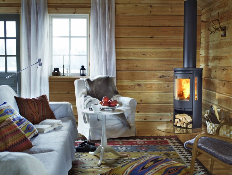 Русская печь с камином