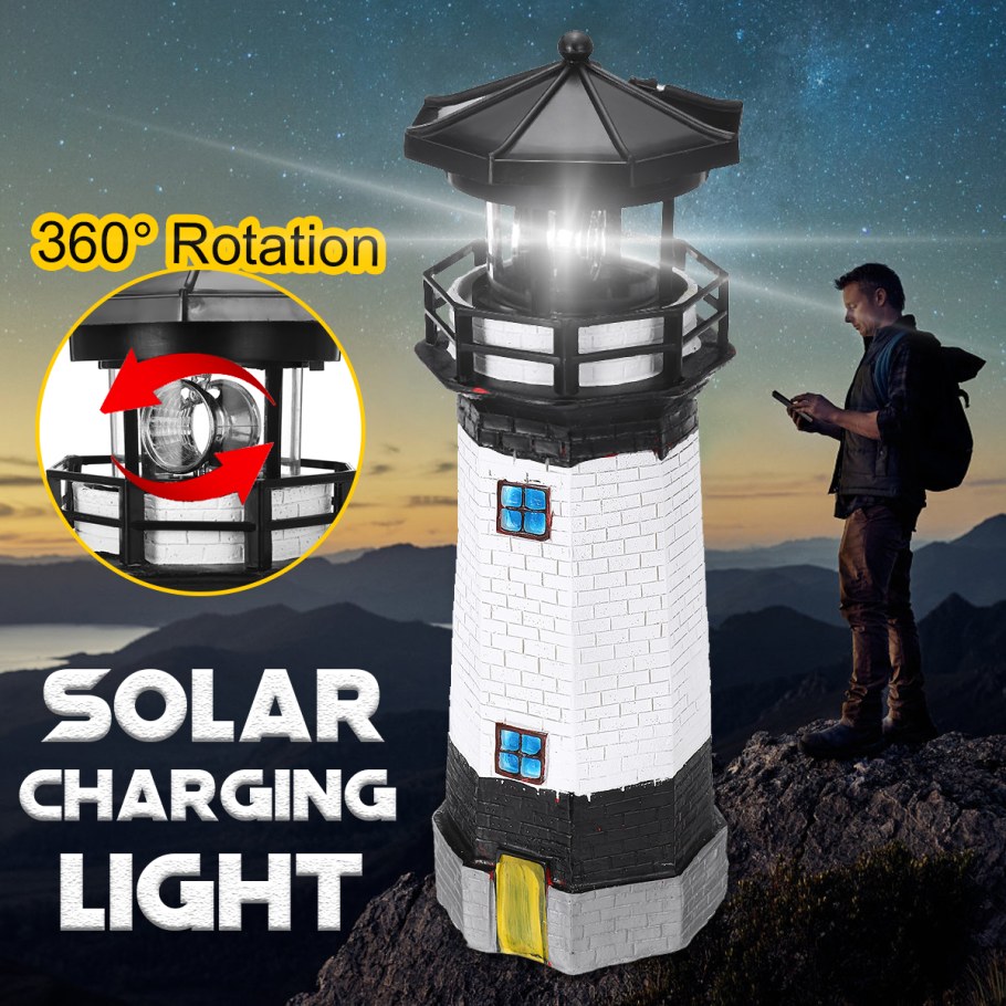Светильник Солнечный Маяк крутится